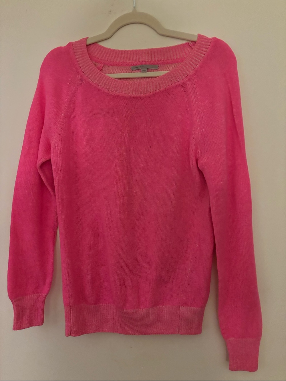 GAP Hot Pink Crewneck Sweater